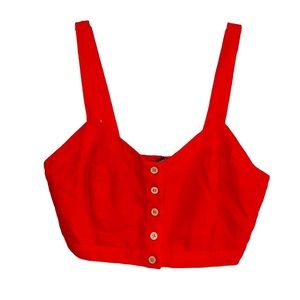 Forever 21 Linen Crop Top